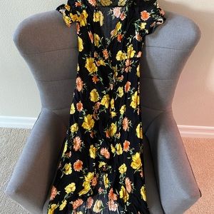 Floral wrap dress